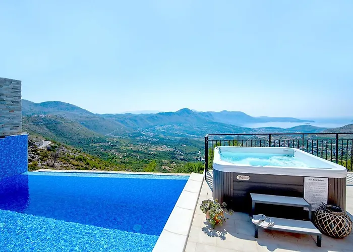 Vila Luxury Rock With Pool And Jacuzzi Near Dubrovnik Ivanica