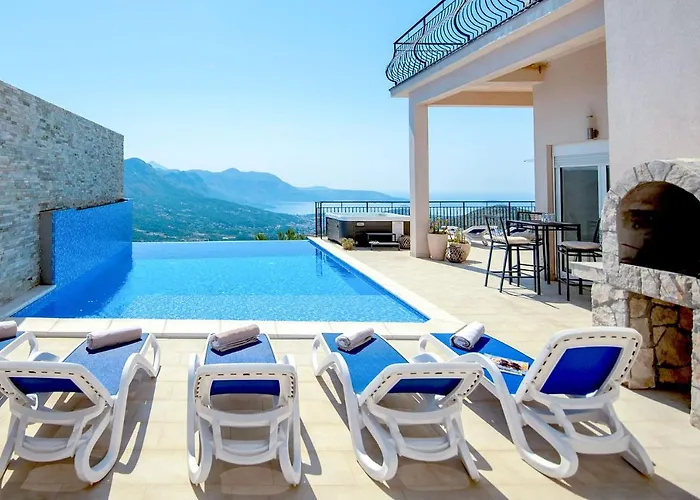 Vila Luxury Rock With Pool And Jacuzzi Near Dubrovnik